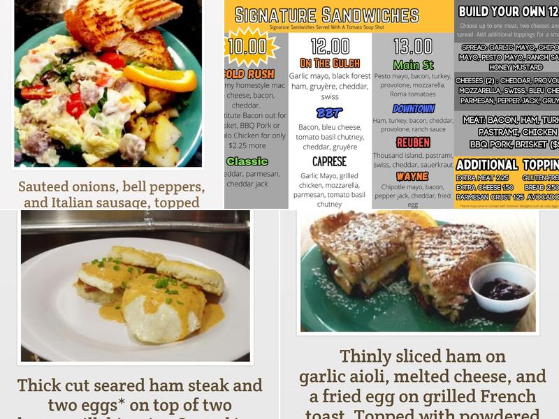 Cheddars Gourmet Grilled Cheese Menu