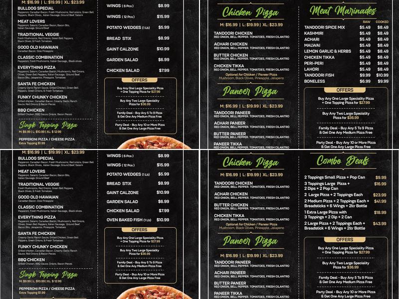 Pacific Pizza | Moga Meats Menu