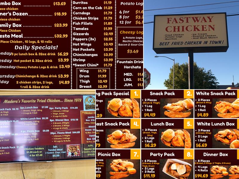 Fastway Chicken Menu