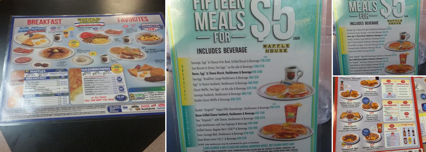 Waffle House Menu