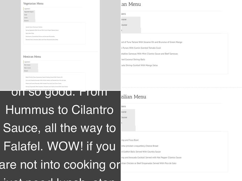 Natural Valley Kitchen Menu