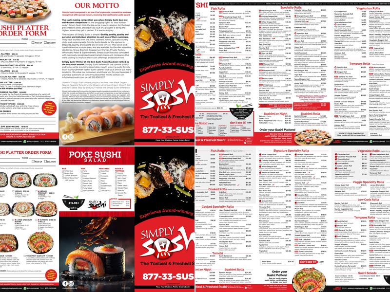 Simply Sushi LLC Menu