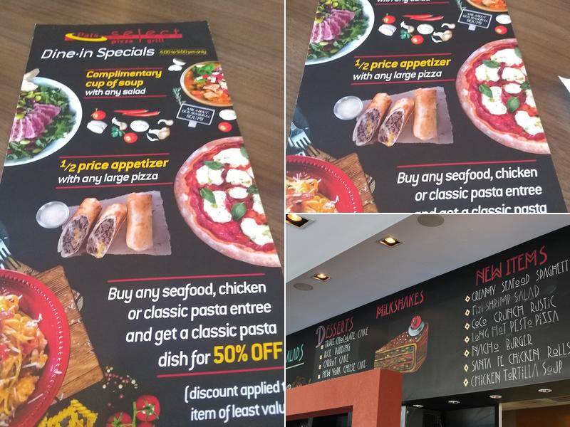 Pats Select Pizza | Grill Menu