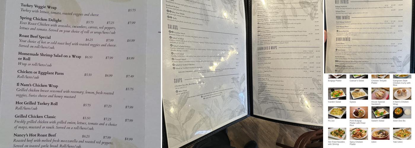 Salt & Pepper the Kitchen Menu