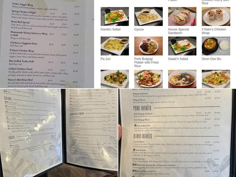 Salt & Pepper the Kitchen Menu