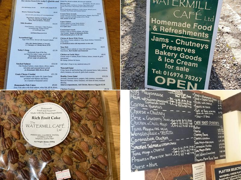 Watermill Café Menu