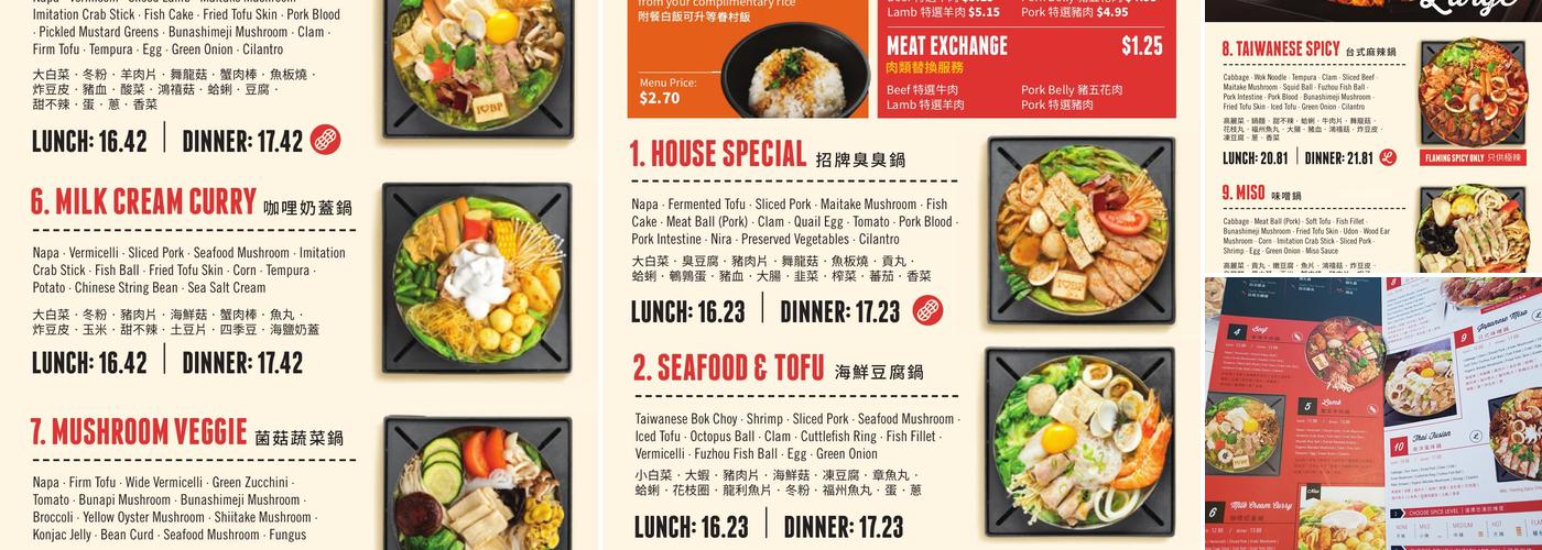 Boiling Point Menu