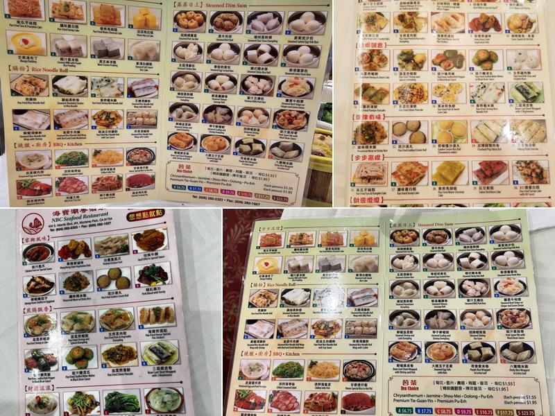 NBC Seafood Restaurant Menu