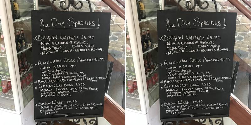 Orton Grange Cafe & Gifts Ltd. Menu
