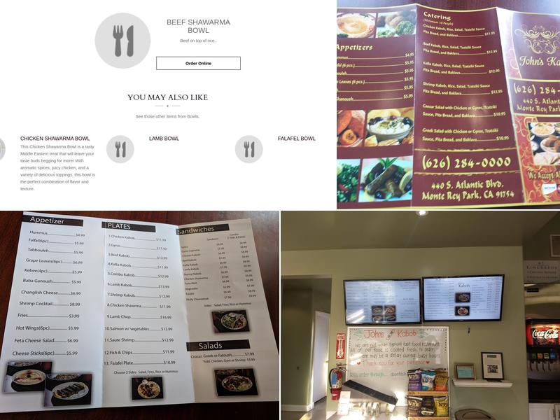 John kabobs Menu