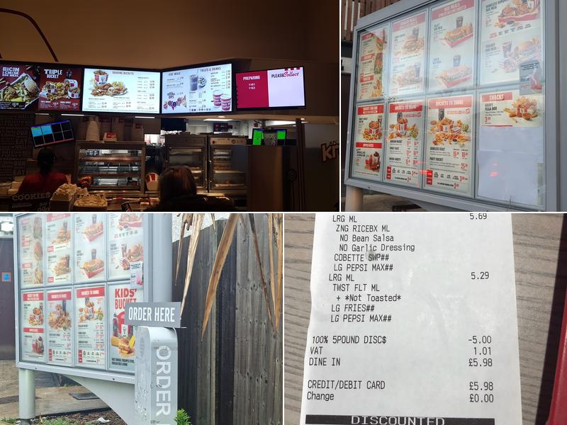 KFC Uxbridge - Oxford Road Menu