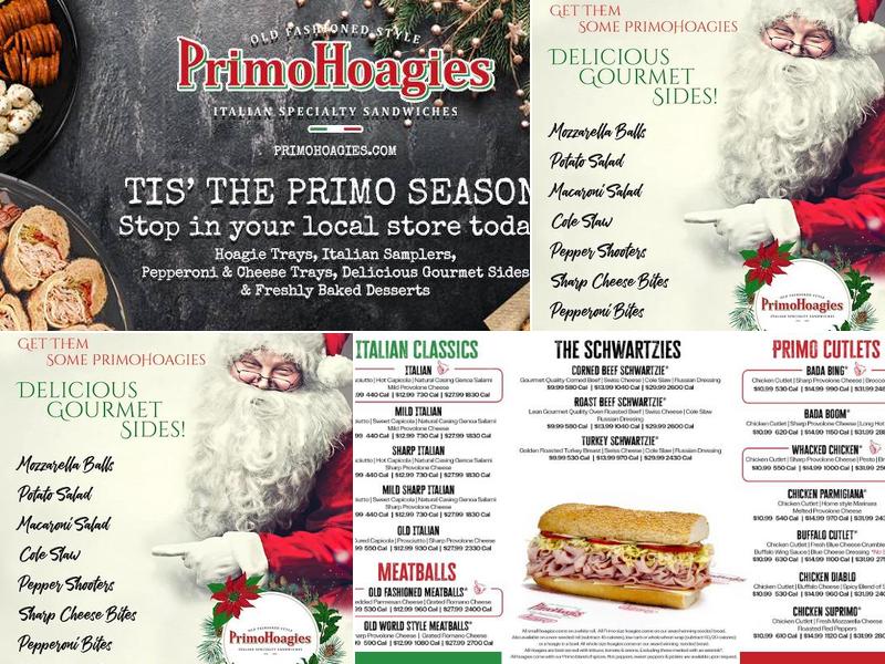 PrimoHoagies Menu