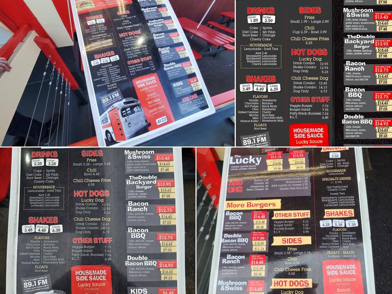 Lucky's Drive-In Menu