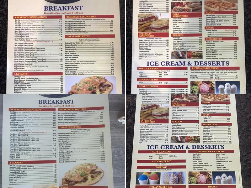Castle Harbor Drive-In Menu