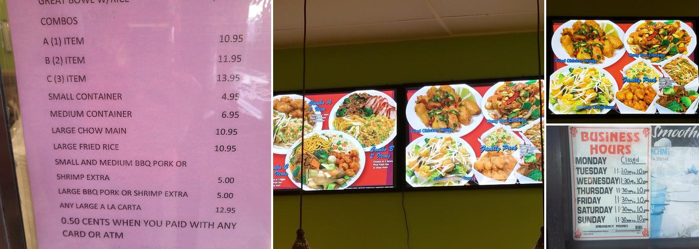 Chinatown Express Menu