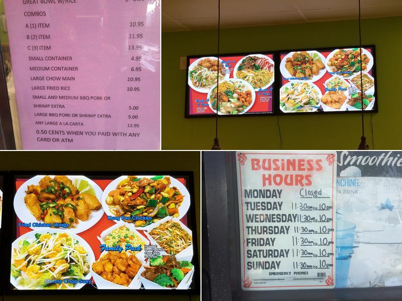 Chinatown Express Menu