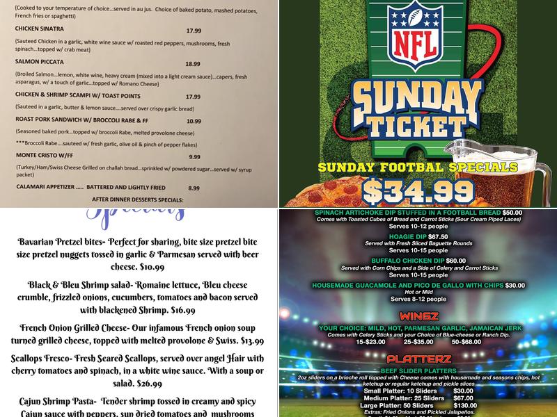 Eddington House Menu