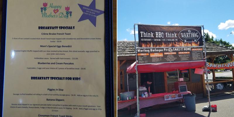 Warthog BBQ Pit Menu