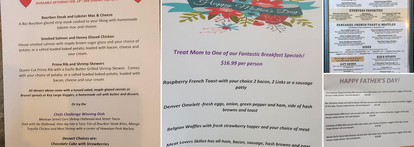 Jack's Menu