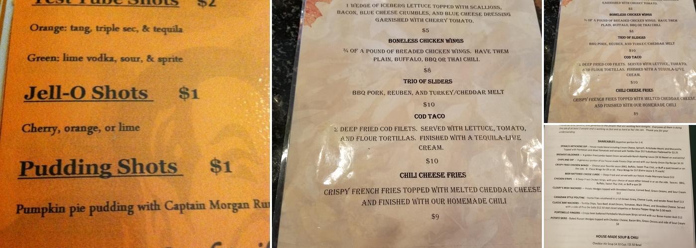 Hereford & Hops Steak House And Brewpub Menu