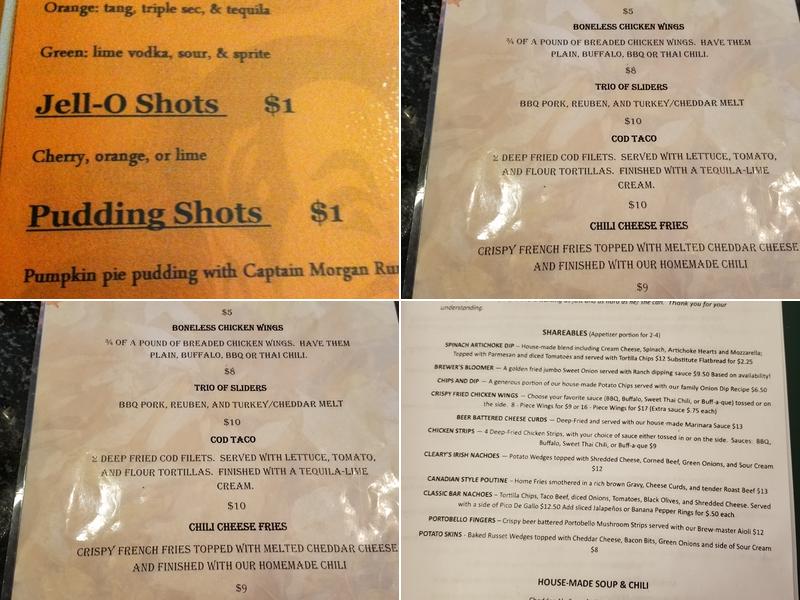 Hereford & Hops Steak House And Brewpub Menu