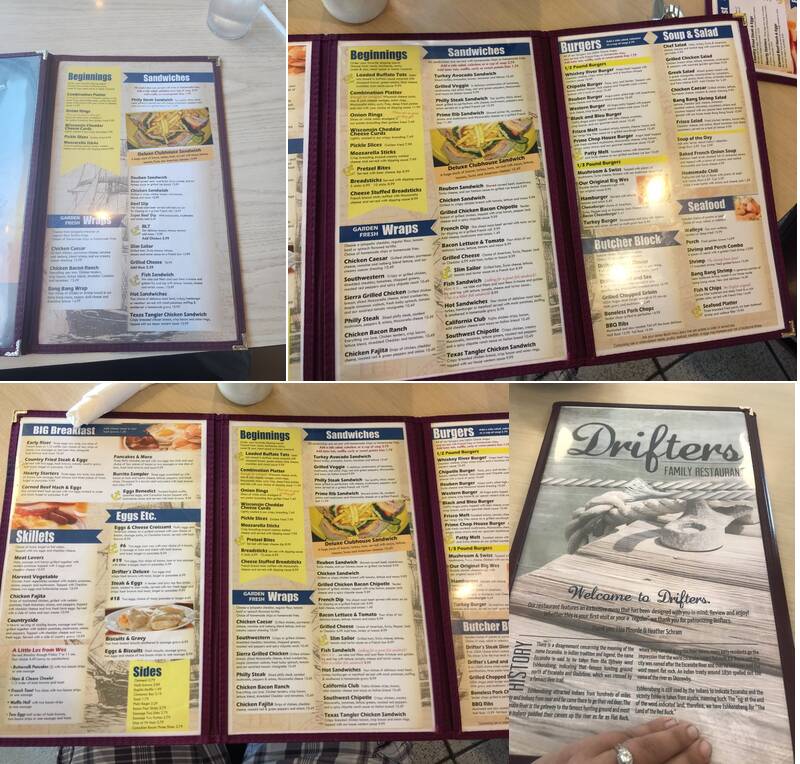 Drifters Restaurant, Escanaba Menu, Reviews (353), Photos (61