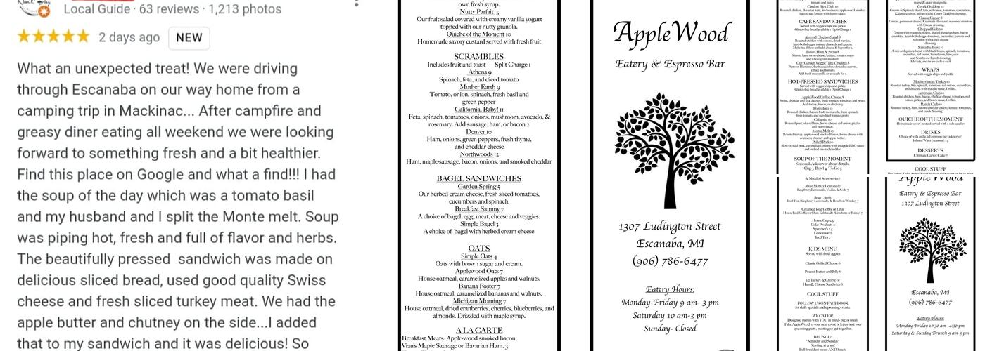 AppleWood Eatery & Espresso Bar Menu