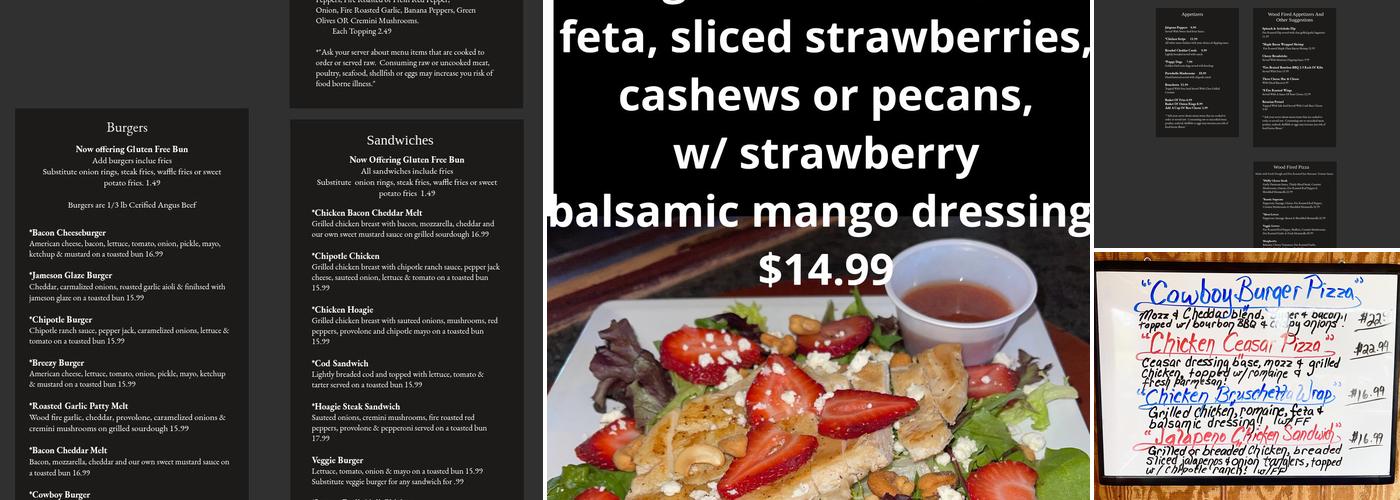 Breezy Point Bar Menu