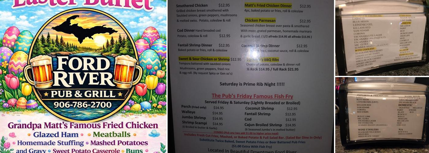 Ford River Pub & Grill Menu