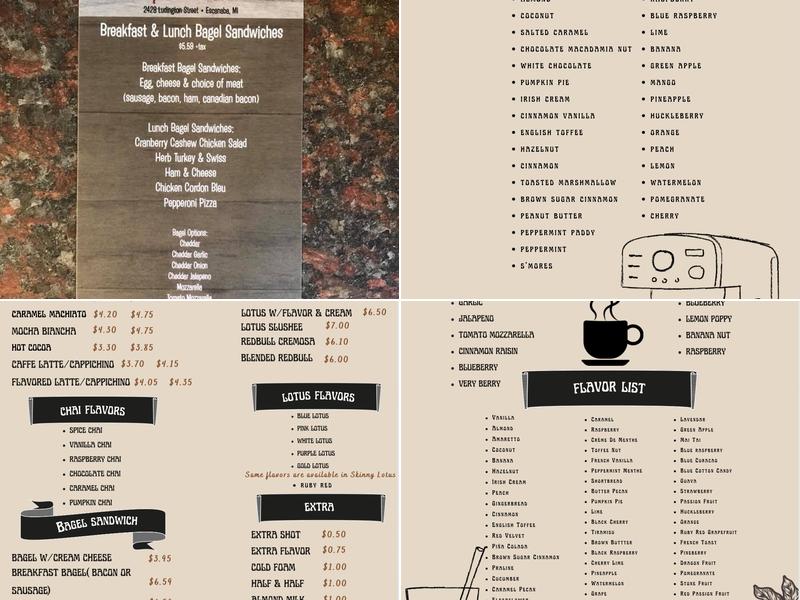 Express Coffee Menu