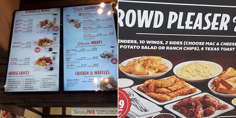 Slim Chickens Menu