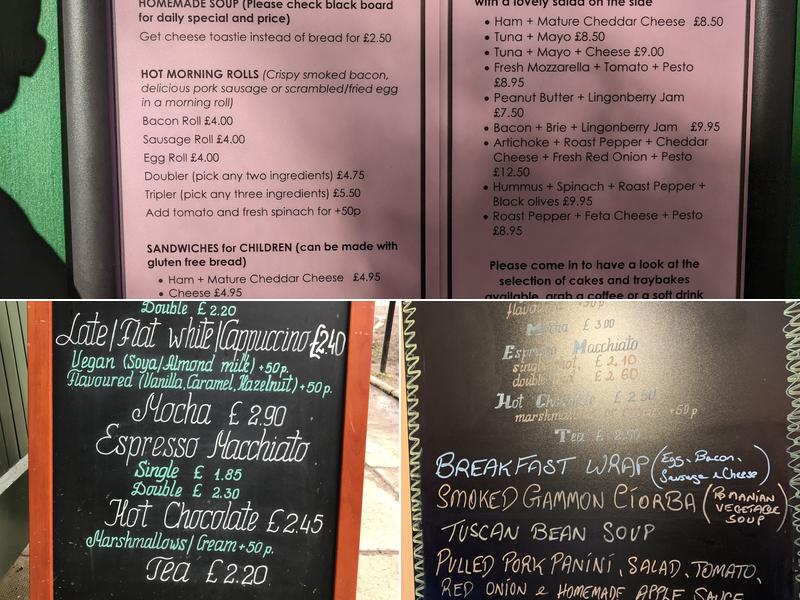 Pentland Hills Cafe Express Menu