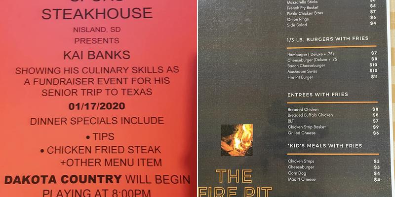 Fire Pit Bar and Grill Menu