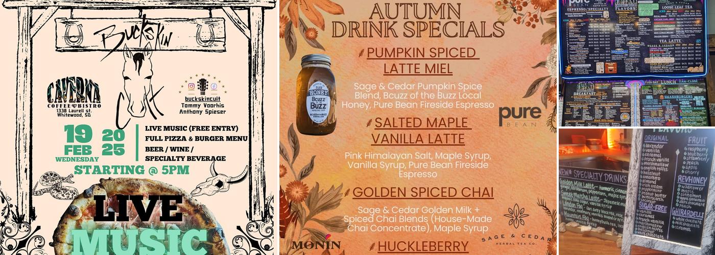 Caverna Coffee & Bistro Menu