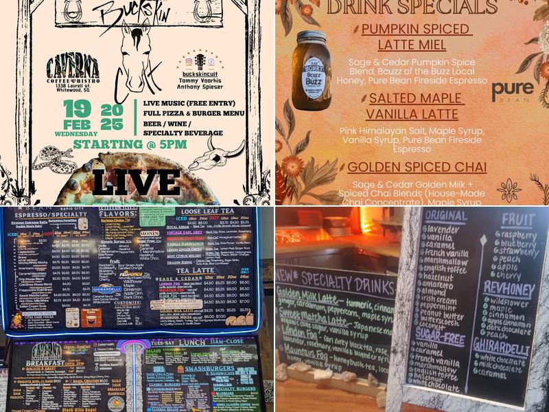 Caverna Coffee & Bistro Menu