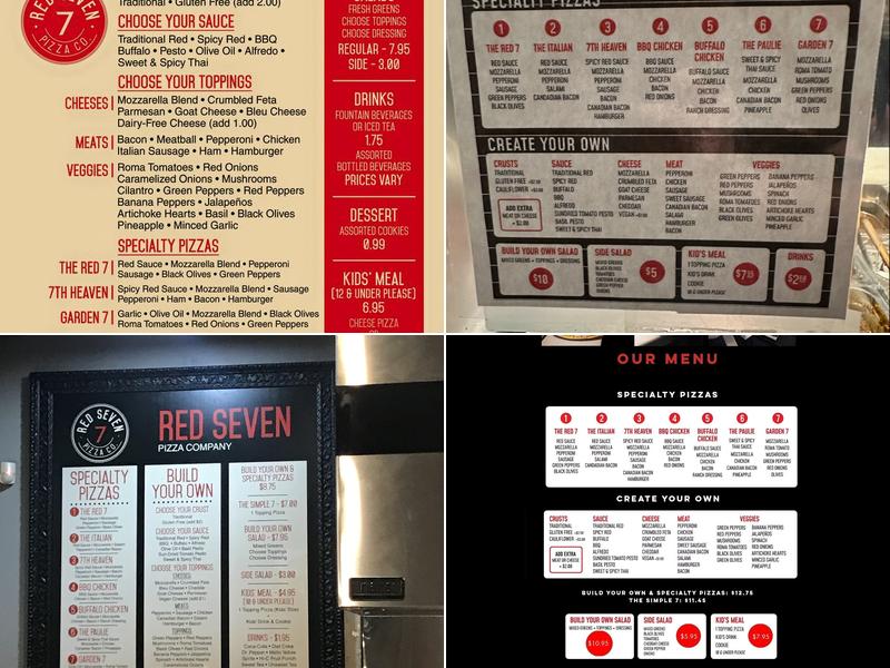 Red 7 Pizza Co. Menu