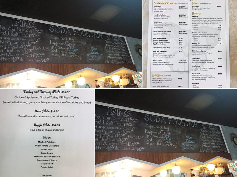 Annie Ruby's Cafe Menu