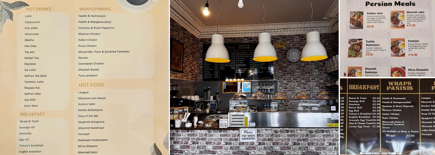 Cafe Tehran Menu