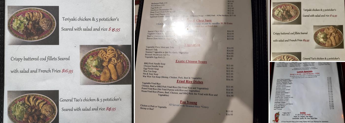 Chopstix Menu