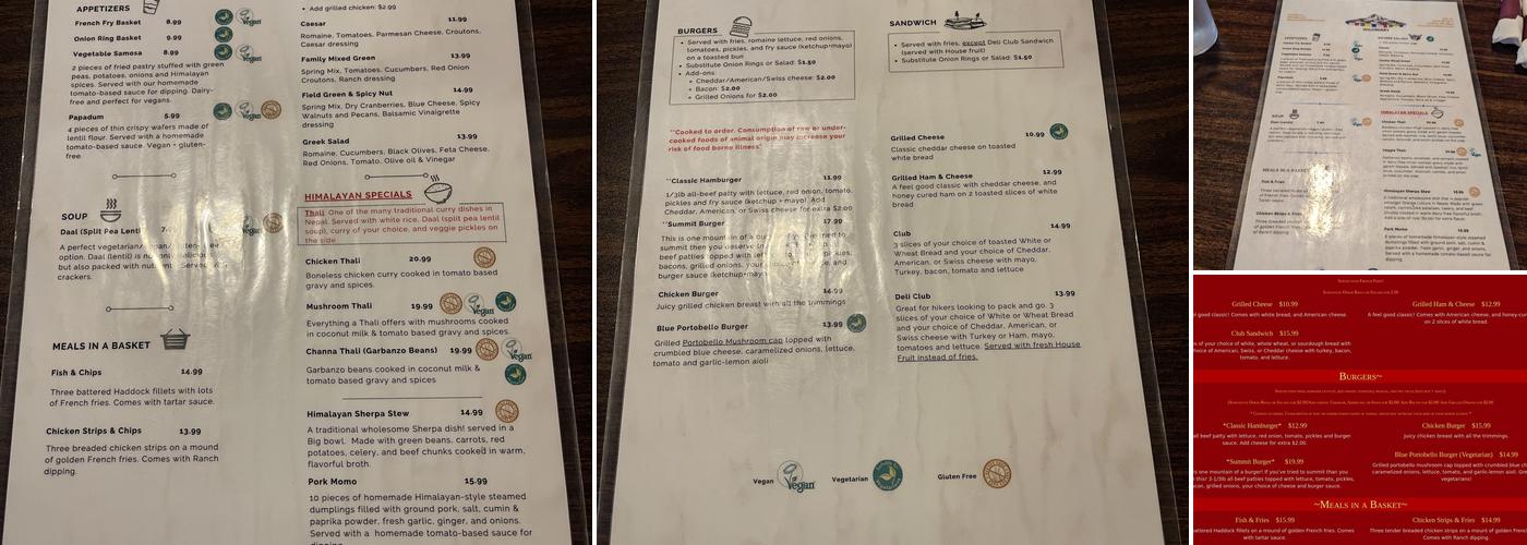 Wildberry Restaurant Menu