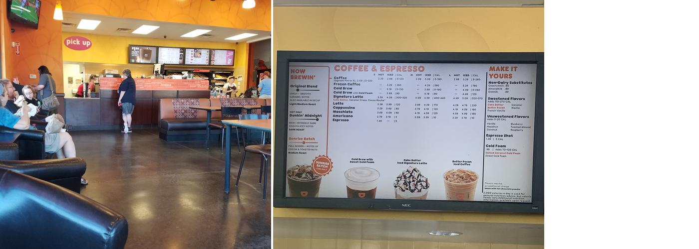 Dunkin' Menu