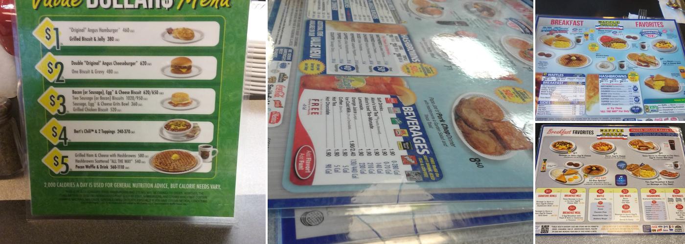 Waffle House Menu