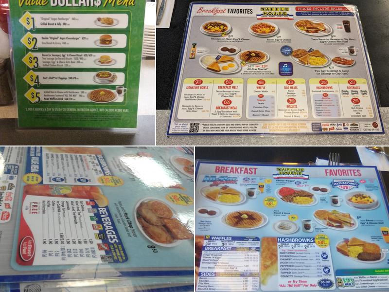 Waffle House Menu