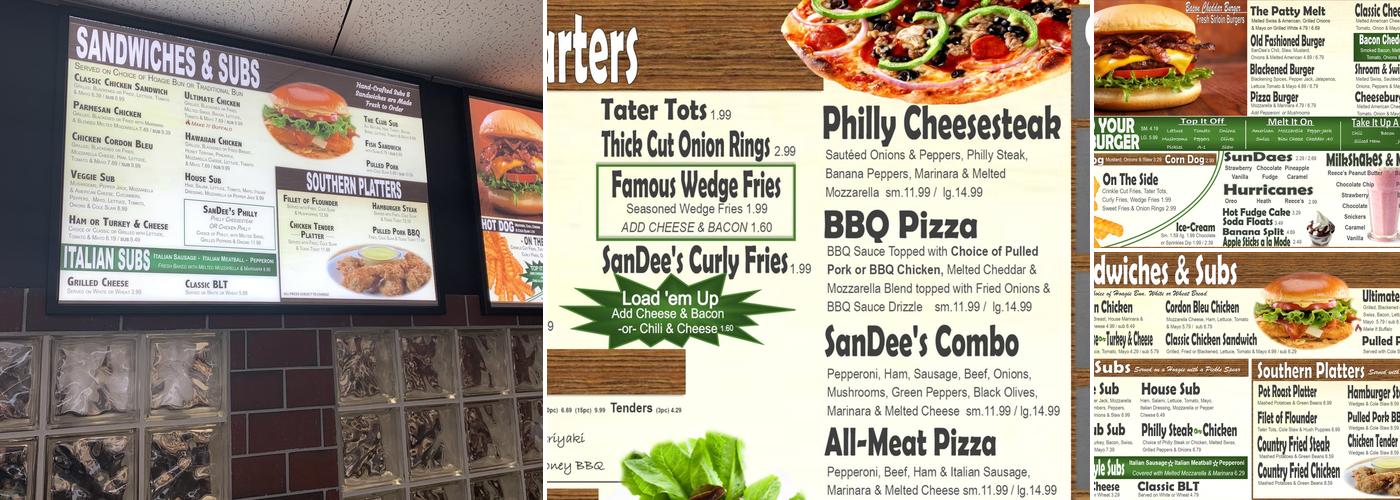San Dee's Cafe Menu
