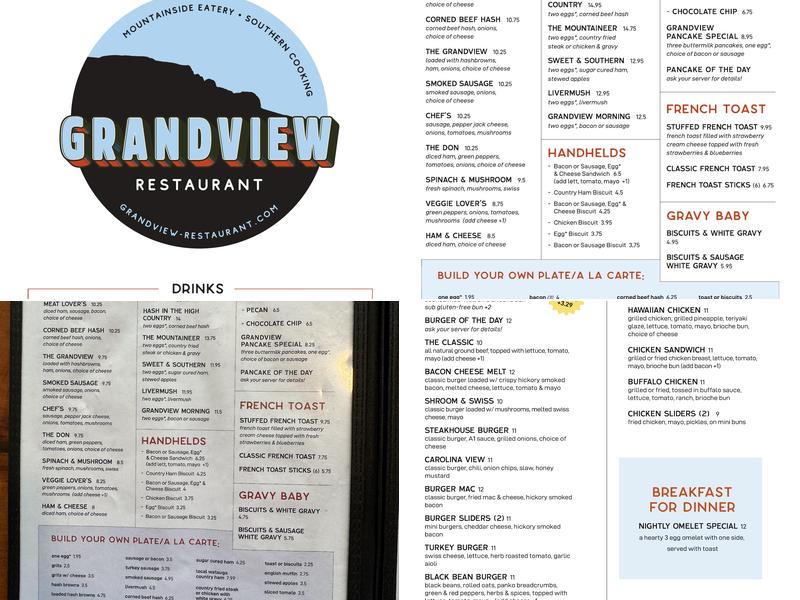 Grandview Restaurant Menu