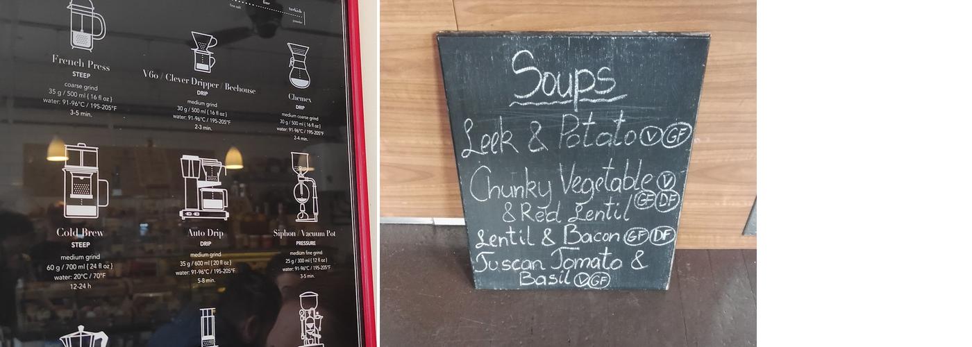 Empire State Coffee Artisan Roasters Menu