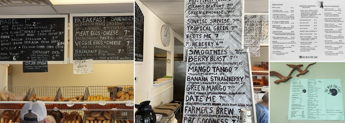 Wild Fox Café Menu