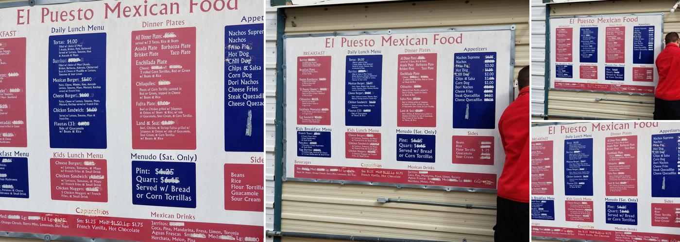 El Puesto Menu