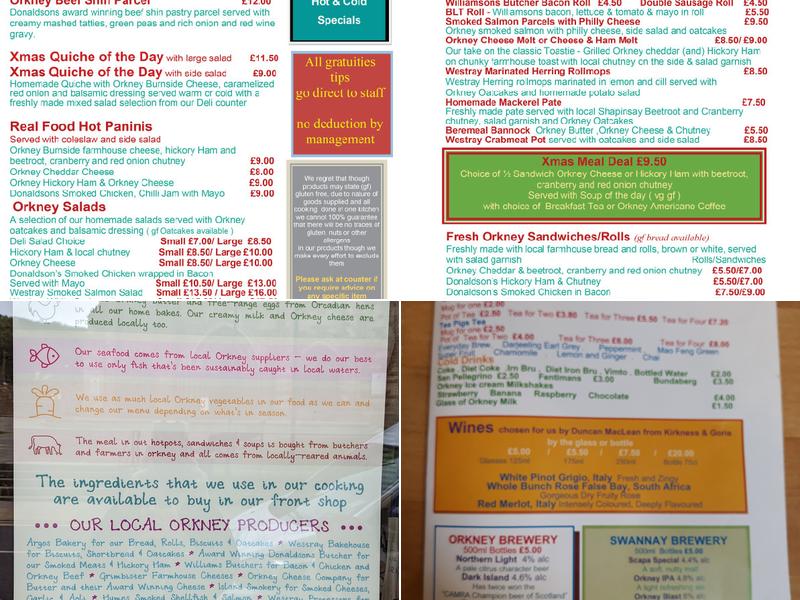 Real Food Cafe Menu