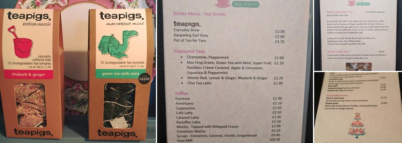 The Strynd Tea Room Menu